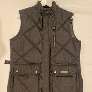 Belstaff Vest, Quilted Waistcoat.  Size 46 (M).  Dark Grey, wool outer.